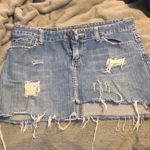 Distressed American Eagle Mini skirt